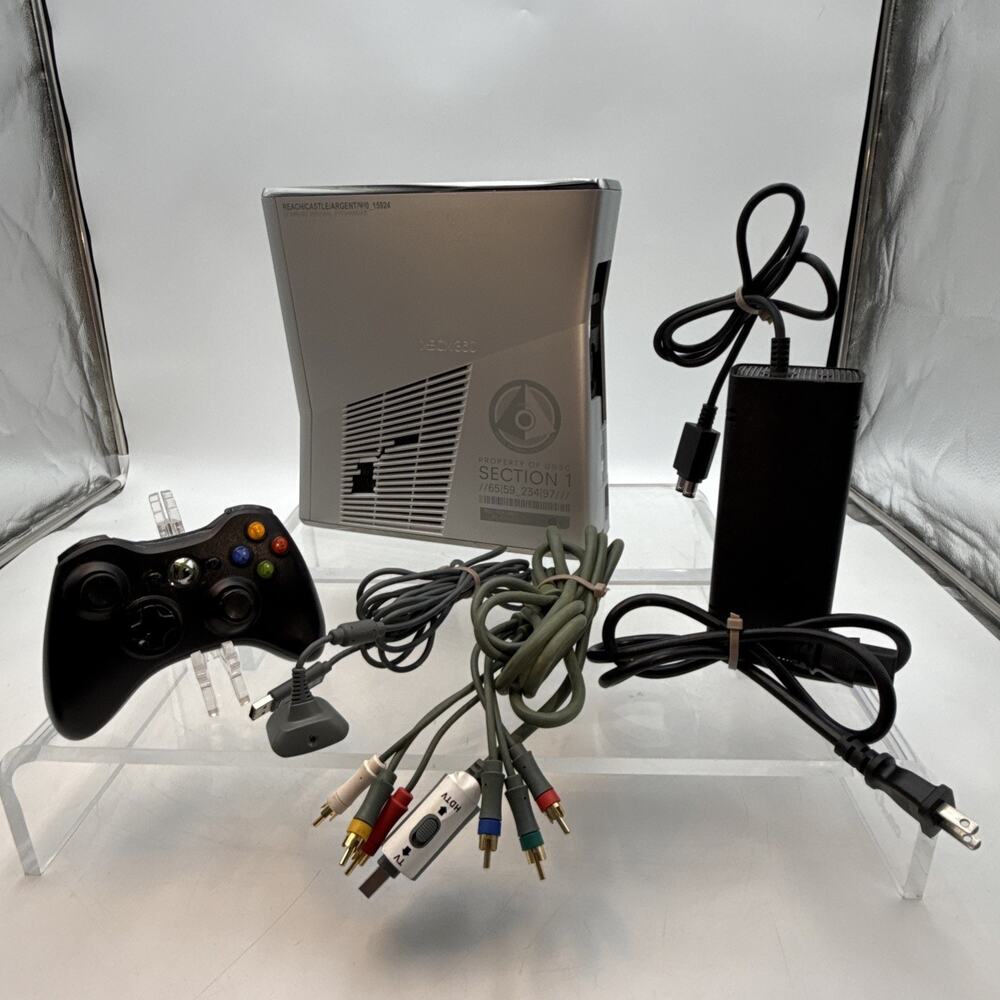 Microsoft Xbox 360 S Halo Reach Limited Edition 250GB Console Tested Working